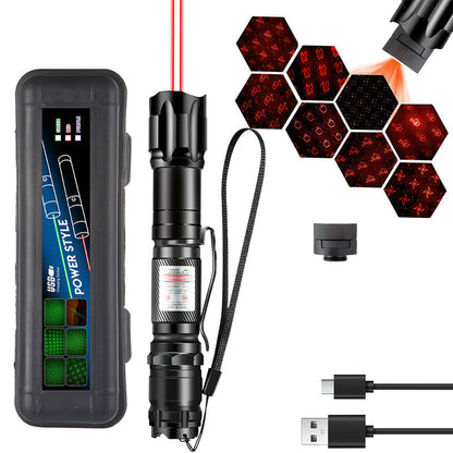 🔦 50% RABATT! 💡 Tragbare Laser-Taschenlampe – Rot & Grün, wiederaufladbar & kompakt – Ideal für Präsentationen, Outdoor & Tierbedarf 🐾