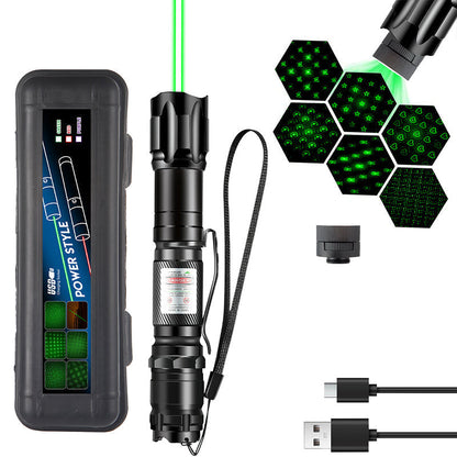 🔦 50% RABATT! 💡 Tragbare Laser-Taschenlampe – Rot & Grün, wiederaufladbar & kompakt – Ideal für Präsentationen, Outdoor & Tierbedarf 🐾