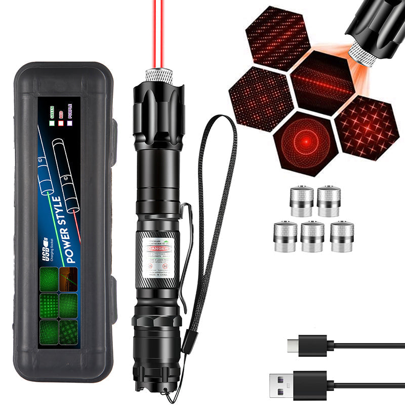🔦 50% RABATT! 💡 Tragbare Laser-Taschenlampe – Rot & Grün, wiederaufladbar & kompakt – Ideal für Präsentationen, Outdoor & Tierbedarf 🐾