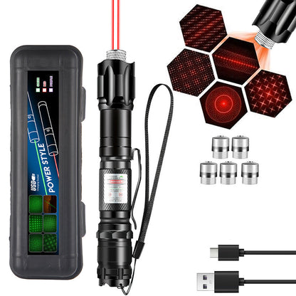 🔦 50% RABATT! 💡 Tragbare Laser-Taschenlampe – Rot & Grün, wiederaufladbar & kompakt – Ideal für Präsentationen, Outdoor & Tierbedarf 🐾