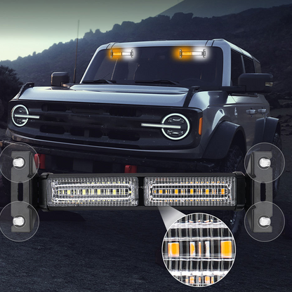 🚨 50% RABATT! 💡 Hochsichtbare LED-Blitzleiste – Warnblinklicht mit Stroboskop-Funktion – Ideal für Baustellen, Pannenhilfe & Sicherheit auf der Straße 🚧