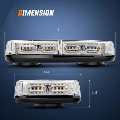 🔥Solange der Vorrat reicht 40 % Rabatt!🎉40% RABATT! LED-Stroboskop-Lichtleiste mit Magnetfuß – 16 Blitzmodi, 14 Magnete, 2,9 m Kabel – für Fahrzeuge 12-24V