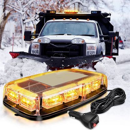 🔥Solange der Vorrat reicht 40 % Rabatt!🎉40% RABATT! LED-Stroboskop-Lichtleiste mit Magnetfuß – 16 Blitzmodi, 14 Magnete, 2,9 m Kabel – für Fahrzeuge 12-24V
