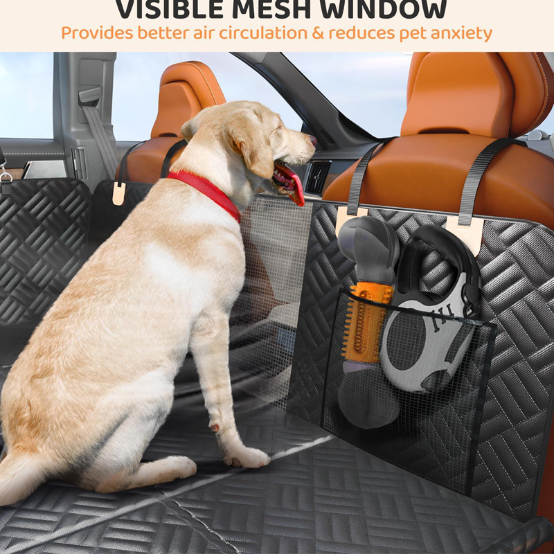 🎉 NUR FÜR KURZE ZEIT 50% RABATT! 🐾 Wasserdichte Hunde-Autositzschutzmatte – Vollflächiger Schutz vor Schmutzpfoten, Fell & Spritzern – Stabiler Acht-Panel-Boden 🚗