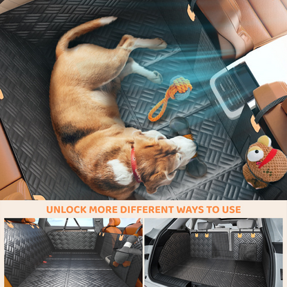 🎉 NUR FÜR KURZE ZEIT 50% RABATT! 🐾 Wasserdichte Hunde-Autositzschutzmatte – Vollflächiger Schutz vor Schmutzpfoten, Fell & Spritzern – Stabiler Acht-Panel-Boden 🚗