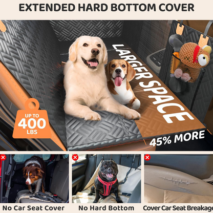 🎉 NUR FÜR KURZE ZEIT 50% RABATT! 🐾 Wasserdichte Hunde-Autositzschutzmatte – Vollflächiger Schutz vor Schmutzpfoten, Fell & Spritzern – Stabiler Acht-Panel-Boden 🚗