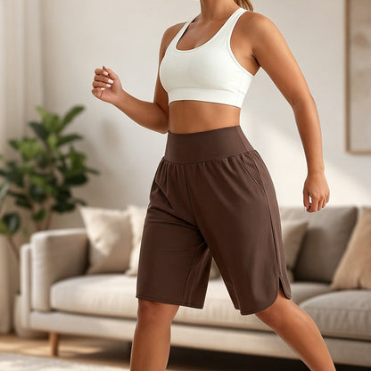 🔥Heißer Verkauf 50% Rabatt🥳💞 Über 50.000 Stück verkauft!⚡🩳Damen Freizeit Wide-Leg Shorts knielang✨