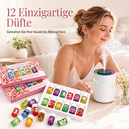 🎁🌺Der frische Duft hebt Ihre Stimmung! 🌷12er-Set wasserlösliche ätherische Öle