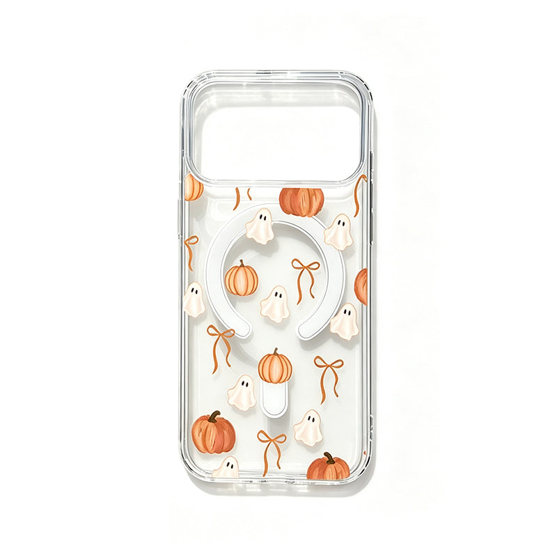 🎃 Süßes Halloween-Transparent-Case – Geister-Print, stoßfest ✅