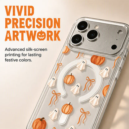 🎃 Süßes Halloween-Transparent-Case – Geister-Print, stoßfest ✅