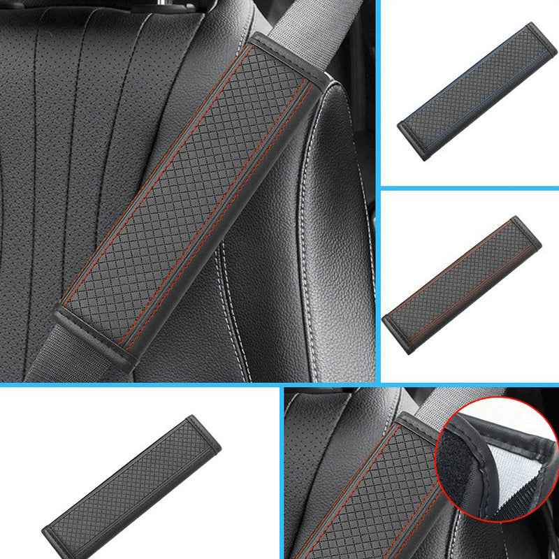 🚗 50% RABATT! 🛡️ PU-Leder Sicherheitsgurt-Schulterpolster – Weich, atmungsaktiv & einfach anzubringen – Erhöhter Tragekomfort für lange Fahrten ✨