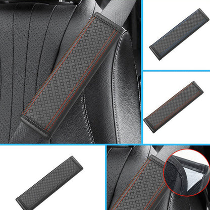 🚗 50% RABATT! 🛡️ PU-Leder Sicherheitsgurt-Schulterpolster – Weich, atmungsaktiv & einfach anzubringen – Erhöhter Tragekomfort für lange Fahrten ✨