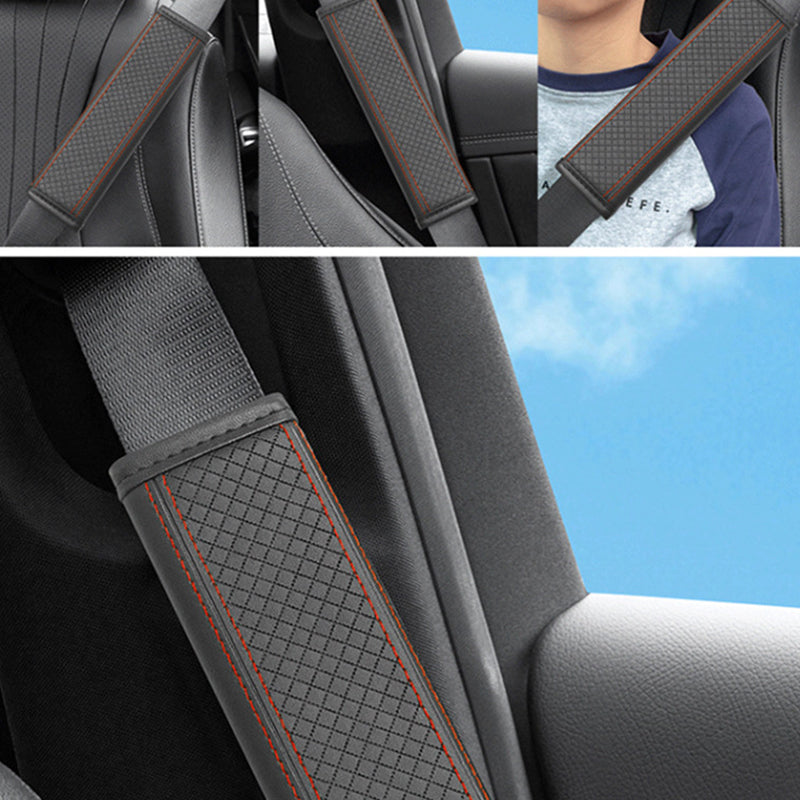🚗 50% RABATT! 🛡️ PU-Leder Sicherheitsgurt-Schulterpolster – Weich, atmungsaktiv & einfach anzubringen – Erhöhter Tragekomfort für lange Fahrten ✨