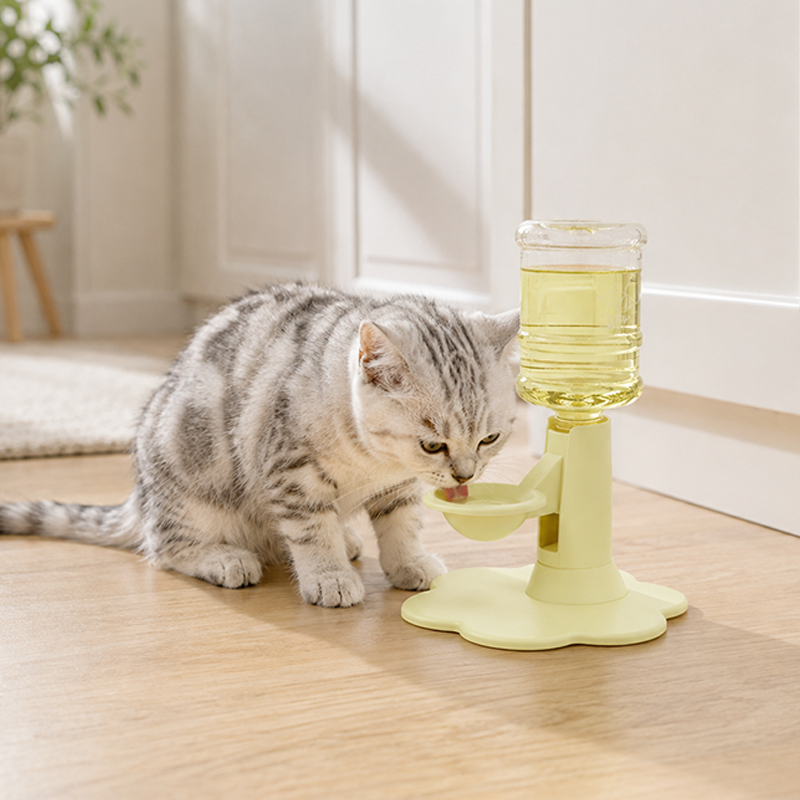 🐱 50% RABATT! 💧 Katzenwasserbrunnen mit verstellbarer Halswirbelsäule – 3-stufig höhenverstellbar, rutschfest & automatische Nachfüllung – Für gesundes Trinken & mehr Komfort ✨