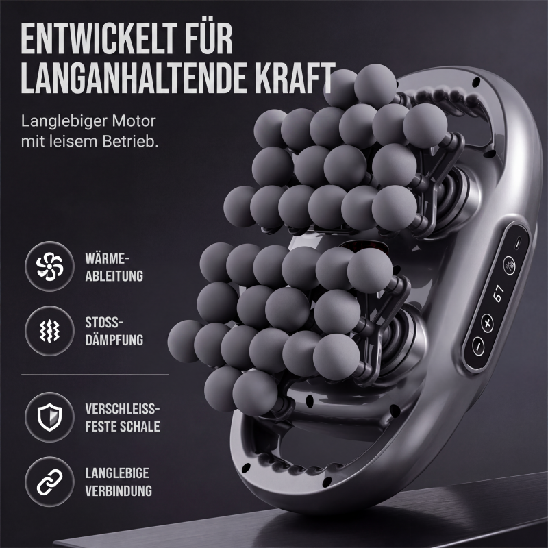💆‍♀️🔥Faszien-Massagepistole mit mehreren Aufsätzen für die Tiefengewebsmassage