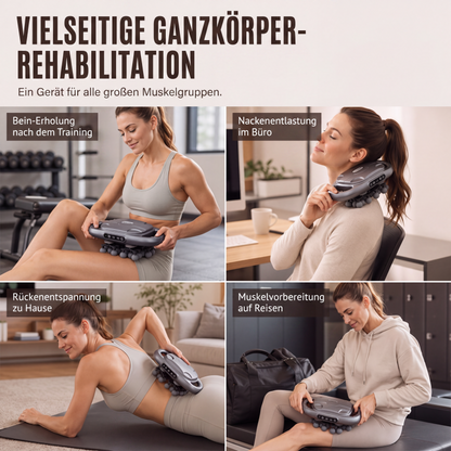 💆‍♀️🔥Faszien-Massagepistole mit mehreren Aufsätzen für die Tiefengewebsmassage