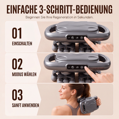 💆‍♀️🔥Faszien-Massagepistole mit mehreren Aufsätzen für die Tiefengewebsmassage