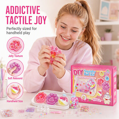 🧸 50% RABATT! 🎁 DIY-Bausatz „Fried Ice“ Squishy – Katzenkrallen-Motiv, kreativ & weich – Ideal für Kinder & entspannenden Spielspaß ✨