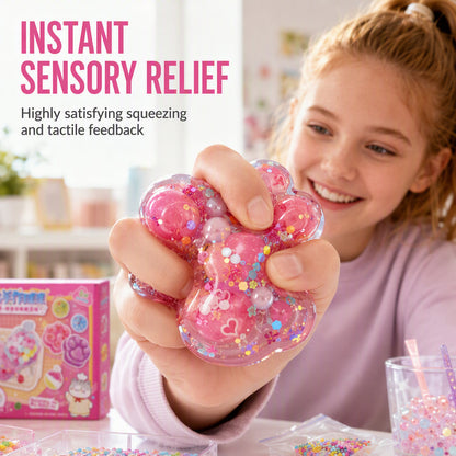 🧸 50% RABATT! 🎁 DIY-Bausatz „Fried Ice“ Squishy – Katzenkrallen-Motiv, kreativ & weich – Ideal für Kinder & entspannenden Spielspaß ✨