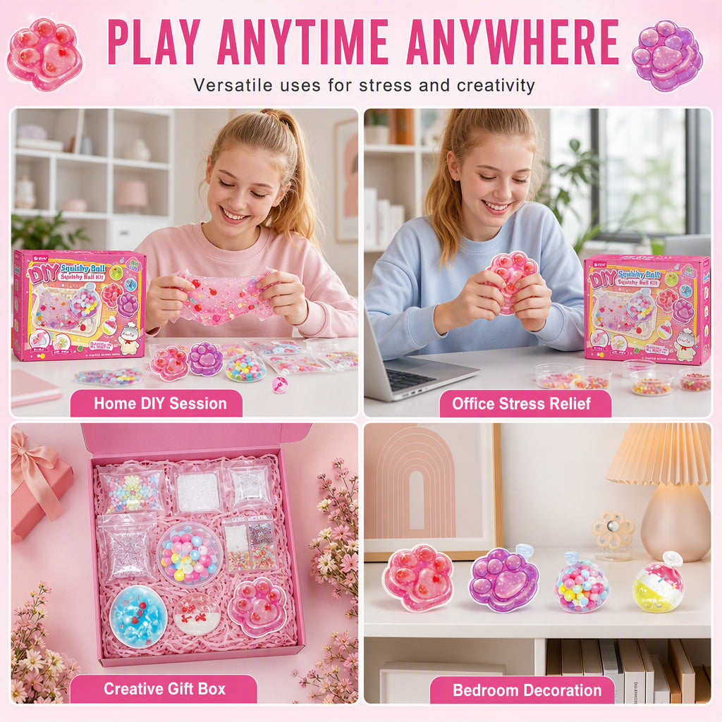 🧸 50% RABATT! 🎁 DIY-Bausatz „Fried Ice“ Squishy – Katzenkrallen-Motiv, kreativ & weich – Ideal für Kinder & entspannenden Spielspaß ✨