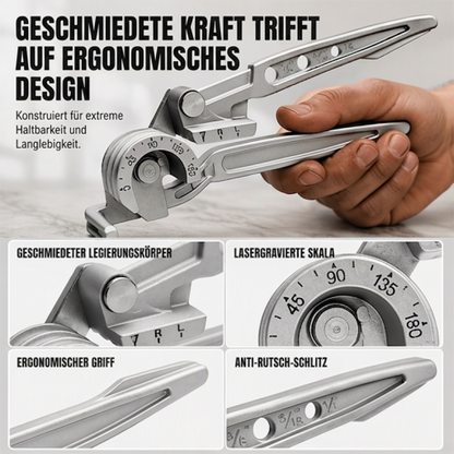 【⚙️Limitiertes Angebot – 50 % Rabatt!!】🔩 3‑in‑1 Manuelle Rohrbiegemaschine 🛠️ Hand Rohr‑Biegewerkzeug für Heim‑ & Werkstattgebrauch