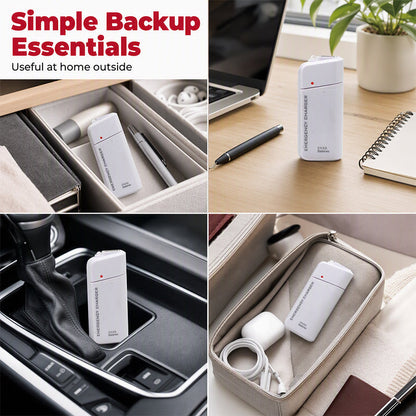 ✨50% Rabatt✨🔋 Tragbares Notfall-Handyladegerät mit AA-Batteriebetrieb und LED-Taschenlampe