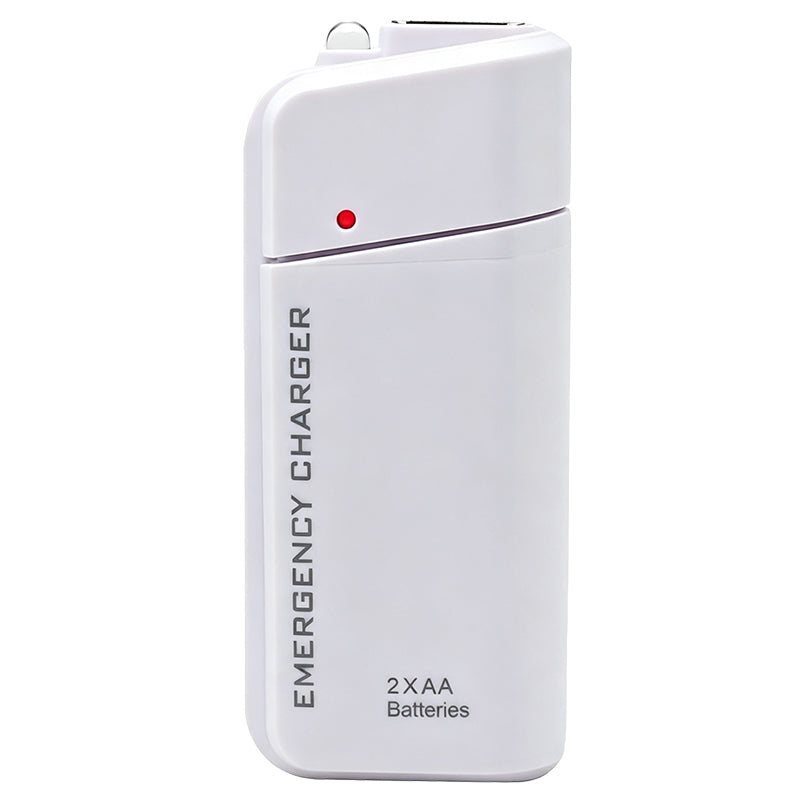 ✨50% Rabatt✨🔋 Tragbares Notfall-Handyladegerät mit AA-Batteriebetrieb und LED-Taschenlampe