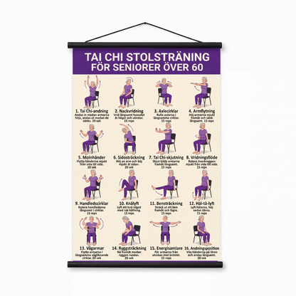 【🔥Zeitlich begrenztes Angebot – 50 % Rabatt!!】🎉Tai-Chi-Übungsposter für Senioren