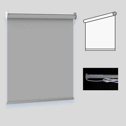 🌑 50% RABATT! 🔋 Elektrisches Verdunkelungsrollo mit Akku – 📱Wiederaufladbar, höhenverstellbar & einfach zu montieren – Ideal für Büro, Balkon & Zuhause 🌙