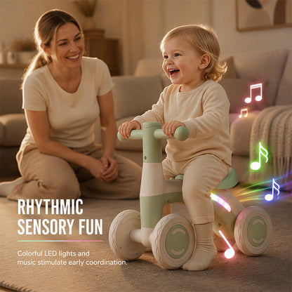 🚲 50% RABATT! 🎵 Baby-Laufrad mit Musik & Lichtern – Bunt, sicher & fördert die Motorik – Perfekt für spielerische Bewegung im Kinderzimmer ✨