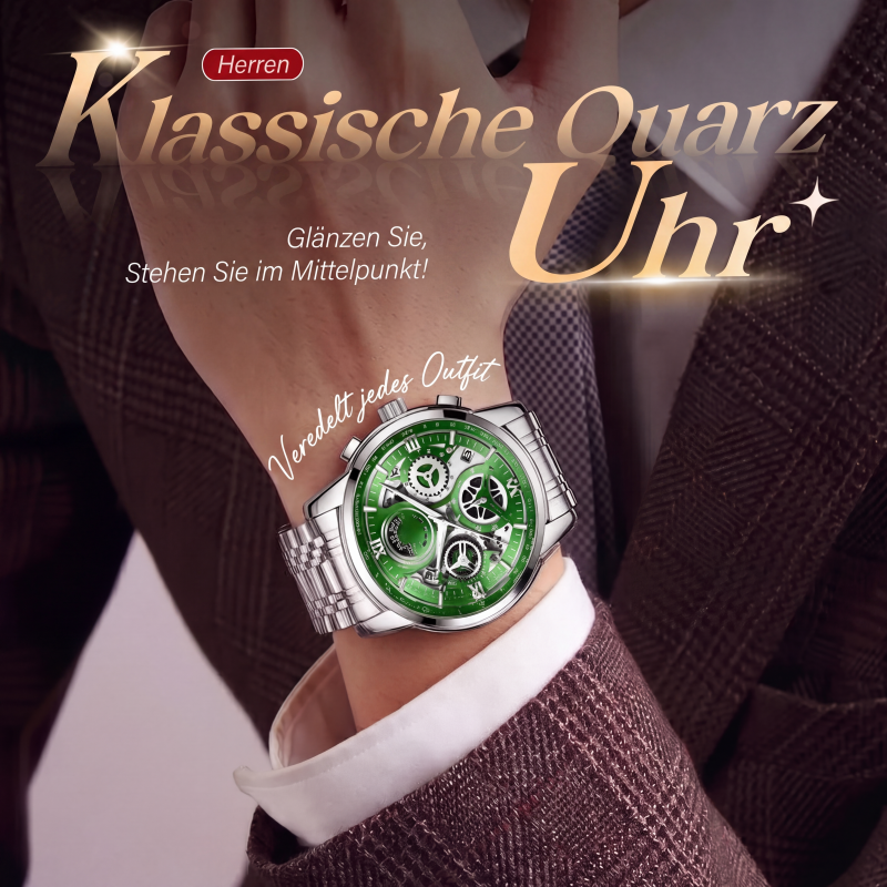 📢📢50% RABATT !! ⏰Klassische Quarzuhr für Herren🕰️