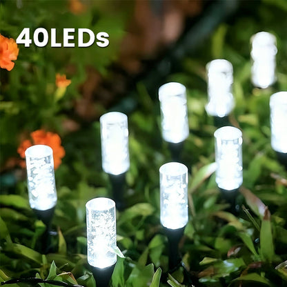 📢📢50% RABATT !!⏰Solarbetriebene Wegbeleuchtung mit Erdspieß, wetterfest, für Garten‑ und Wegebeleuchtung🌙