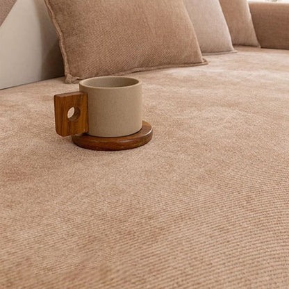 Rutschfeste Chenille-Sofaabdeckung