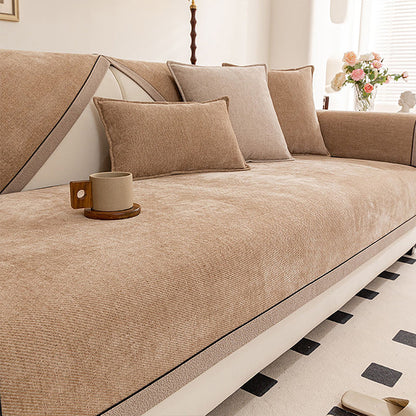 Rutschfeste Chenille-Sofaabdeckung
