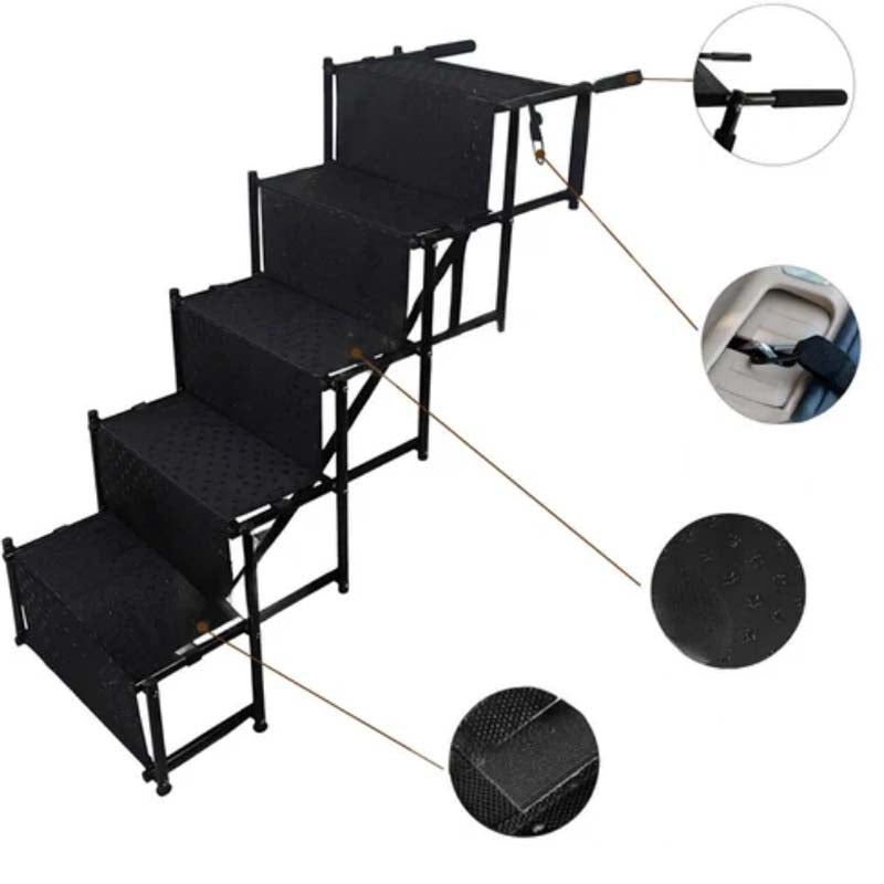 🎉 ZEITLICH BEGRENZT 50% RABATT! 🐕 Tragbare, faltbare, rutschfeste Hunde-Autotreppe – Robuste Unterstützung, verstärkte Griffe & kompaktes Design ✨