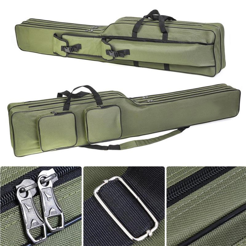 🎣 JETZT 50% RABATT! 🧳 Angelruten- & Ausrüstungstasche – 3-lagige Kapazität, 420D Oxford-Stoff & verstellbare Rucksackträger – Für Ruten, Rollen & Zubehör 🎒