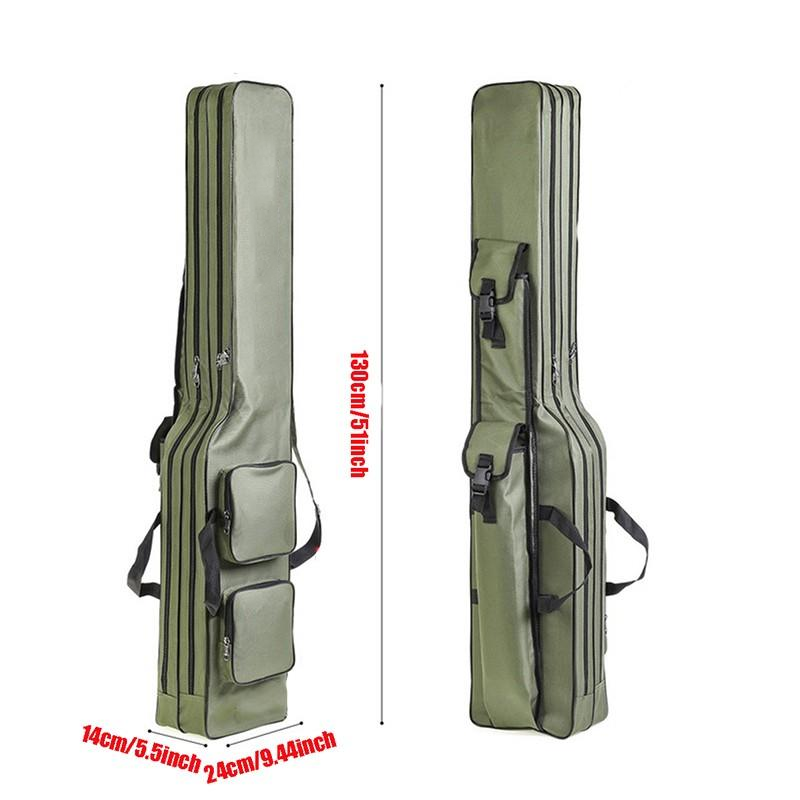 🎣 JETZT 50% RABATT! 🧳 Angelruten- & Ausrüstungstasche – 3-lagige Kapazität, 420D Oxford-Stoff & verstellbare Rucksackträger – Für Ruten, Rollen & Zubehör 🎒