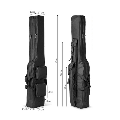 🎣 JETZT 50% RABATT! 🧳 Angelruten- & Ausrüstungstasche – 3-lagige Kapazität, 420D Oxford-Stoff & verstellbare Rucksackträger – Für Ruten, Rollen & Zubehör 🎒