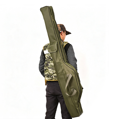 🎣 JETZT 50% RABATT! 🧳 Angelruten- & Ausrüstungstasche – 3-lagige Kapazität, 420D Oxford-Stoff & verstellbare Rucksackträger – Für Ruten, Rollen & Zubehör 🎒