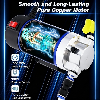 🛍️ 50 % Rabatt – Tragbare 12V-Ölablasspumpe für Motor- & Getriebeöl – mit Kupfermotor, inkl. Schläuche & Aufbewahrungsbox 🔧