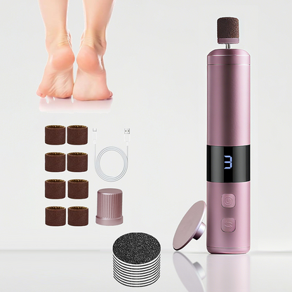 🎉 ZEITLICH BEGRENZT 50% RABATT! 💅 Elektrische Pediküre-Feile mit Digital-Display – 3 Geschwindigkeiten, Dual-Rotationsmotor & USB-Aufladung ✨