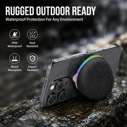 Magnetischer Mini-Bluetooth-Lautsprecher mit RGB-Umgebungslicht