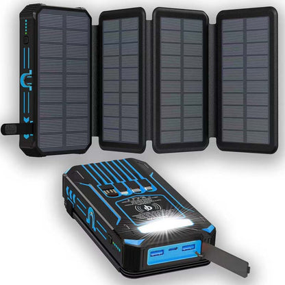 🔋 50% RABATT! ☀️ Solar-Powerbank 20000mAh mit LED-Taschenlampe – Solarladefunktion, hohe Kapazität & helles Licht – Ideal für Outdoor, Camping & Notfälle 🔦