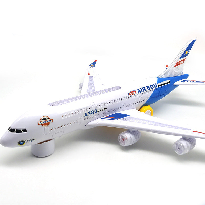 ✈️ JETZT 50% RABATT! 🎵 Elektrisches Modellflugzeug – Bump-and-Go, LED-Lichter & realistische Sounds – Für Kleinkinder ab 3+ 🛩️