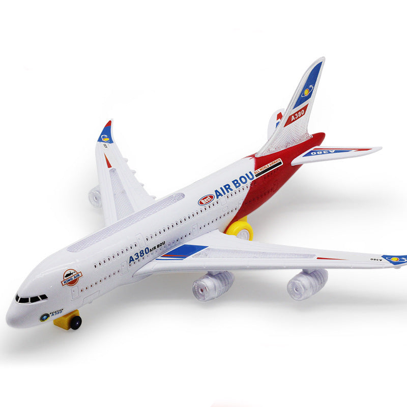 ✈️ JETZT 50% RABATT! 🎵 Elektrisches Modellflugzeug – Bump-and-Go, LED-Lichter & realistische Sounds – Für Kleinkinder ab 3+ 🛩️