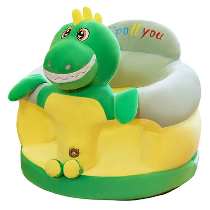 ✨50% Rabatt✨🐻 Cartoon‑Baby‑Stützsofa – Anti‑Roll‑Sitzsessel für Babys mit stabiler Rückenlehne, weicher Plüsch‑Bodensitz für Kleinkinder