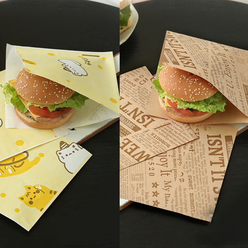 🎉 LIMITED TIME 50% OFF! 🥪 Grease-Resistant Paper Bags for Sandwich Wrapping – Adorable Designs, PE-Coated & Microwave-Safe ✨