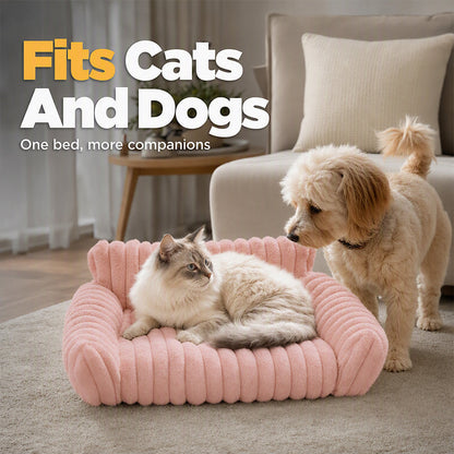 🐾 50% RABATT! ☁️ Gemütliches Sofa-Haustierbett, weiche Polsterung, rutschfester Boden, perfekt für Katzen und Hunde🛋️✨