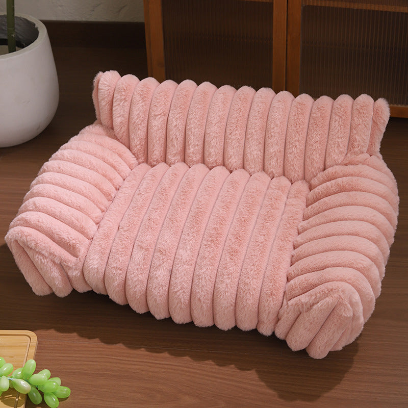 🐾 50% RABATT! ☁️ Gemütliches Sofa-Haustierbett, weiche Polsterung, rutschfester Boden, perfekt für Katzen und Hunde🛋️✨