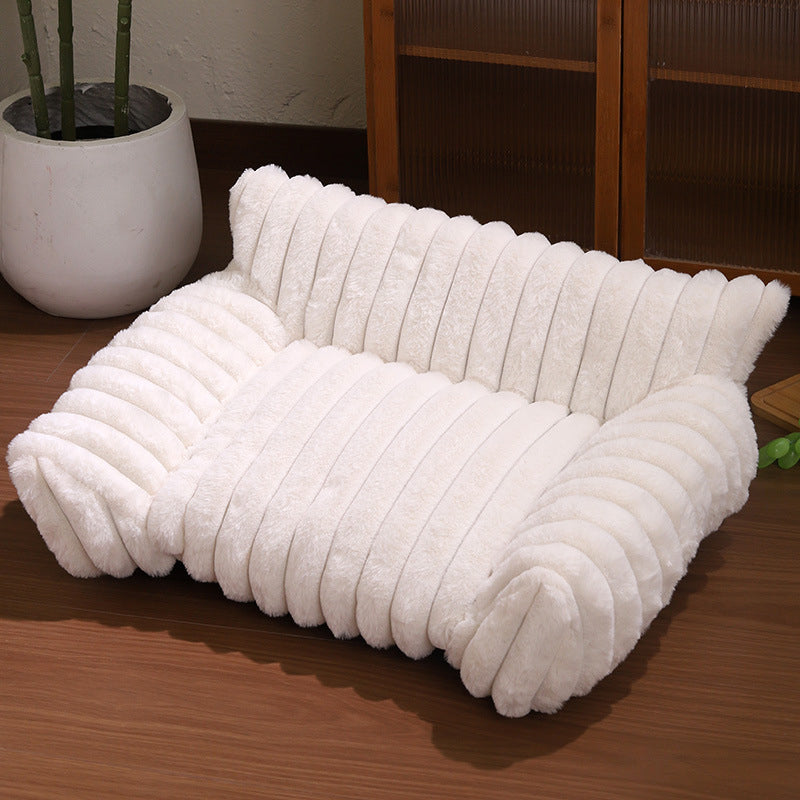 🐾 50% RABATT! ☁️ Gemütliches Sofa-Haustierbett, weiche Polsterung, rutschfester Boden, perfekt für Katzen und Hunde🛋️✨